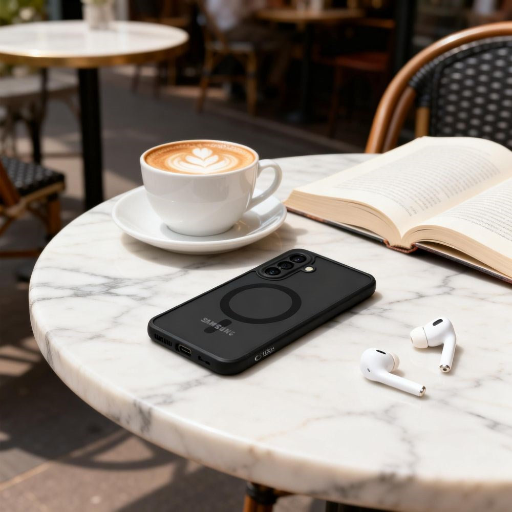 Samsung Galaxy A57 Tech-Protect MagMat Hybrid Cover - MagSafe Kompatibel - Sort