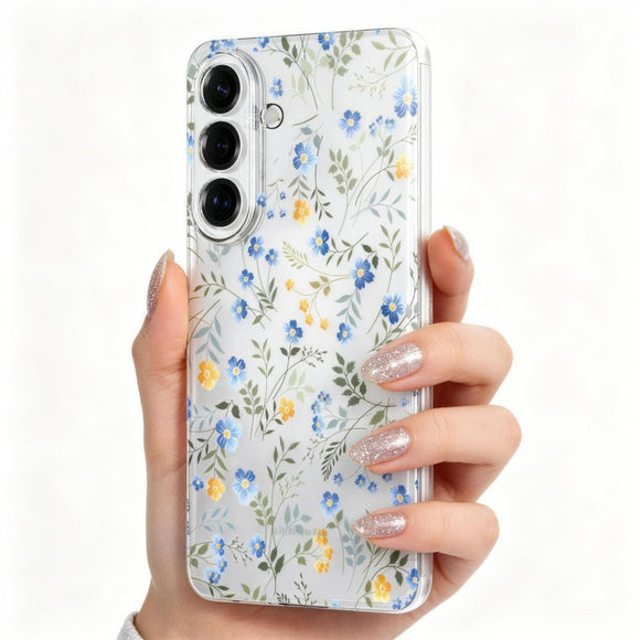 Samsung Galaxy A37 Tech-Protect FlexAir Fleksibelt Plastik Cover - Blomst