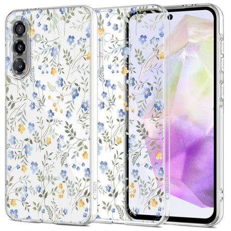 Samsung Galaxy A37 Tech-Protect FlexAir Fleksibelt Plastik Cover - Blomst