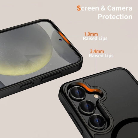 Samsung Galaxy A37 / A56 / A36 Tech-Protect MagMat Hybrid Cover - MagSafe Kompatibel - Sort