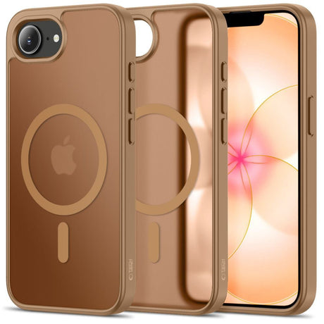iPhone 17e / 16e Tech-Protect BasicMag Hybrid Cover - MagSafe Kompatibel - Mat Brun