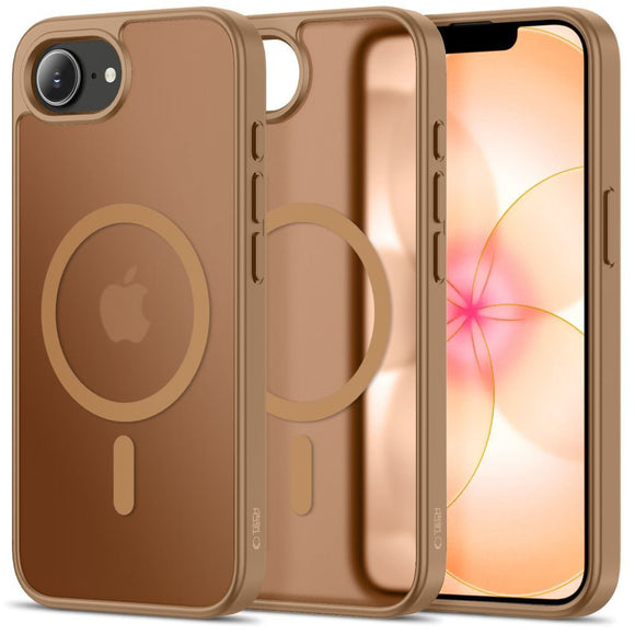 iPhone 17e / 16e Tech-Protect BasicMag Hybrid Cover - MagSafe Kompatibel - Mat Brun