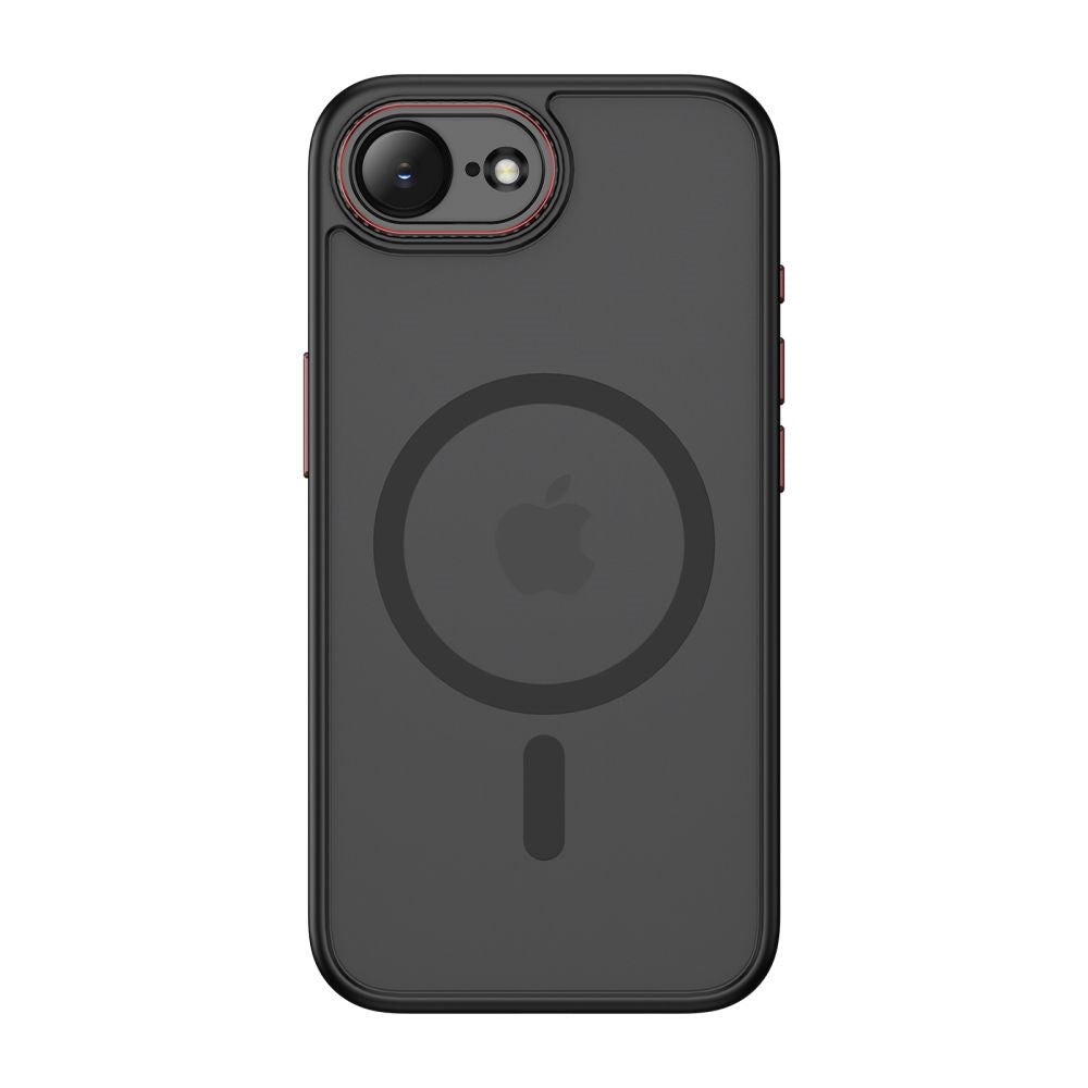 iPhone 17e / 16e Tech-Protect MagCam Cover - MagSafe Kompatibel - Gennemsigtig / Mat Sort