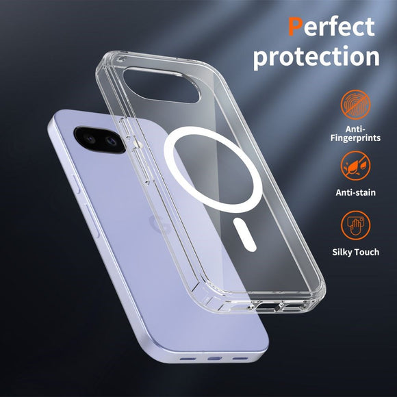 Google Pixel 10a Tech-Protect Flexair Hybrid Cover - MagSafe Kompatibel - Gennemsigtig