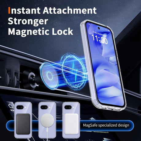 Google Pixel 10a Tech-Protect Flexair Hybrid Cover - MagSafe Kompatibel - Gennemsigtig