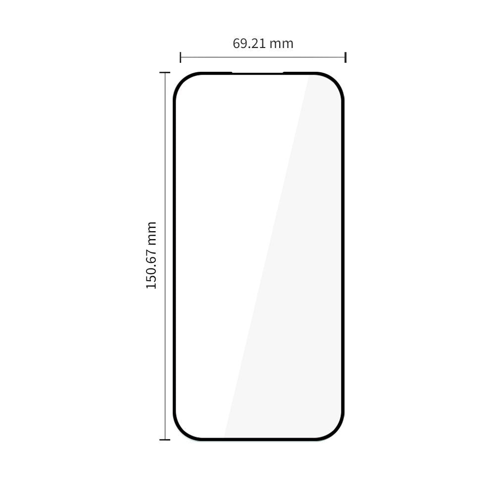 Google Pixel 10a / 9a Tech-Protect Glass Fit+ Hærdet Skærmbeskyttelsesglas - 2 stk - Gennemsigtig / Sort Kant