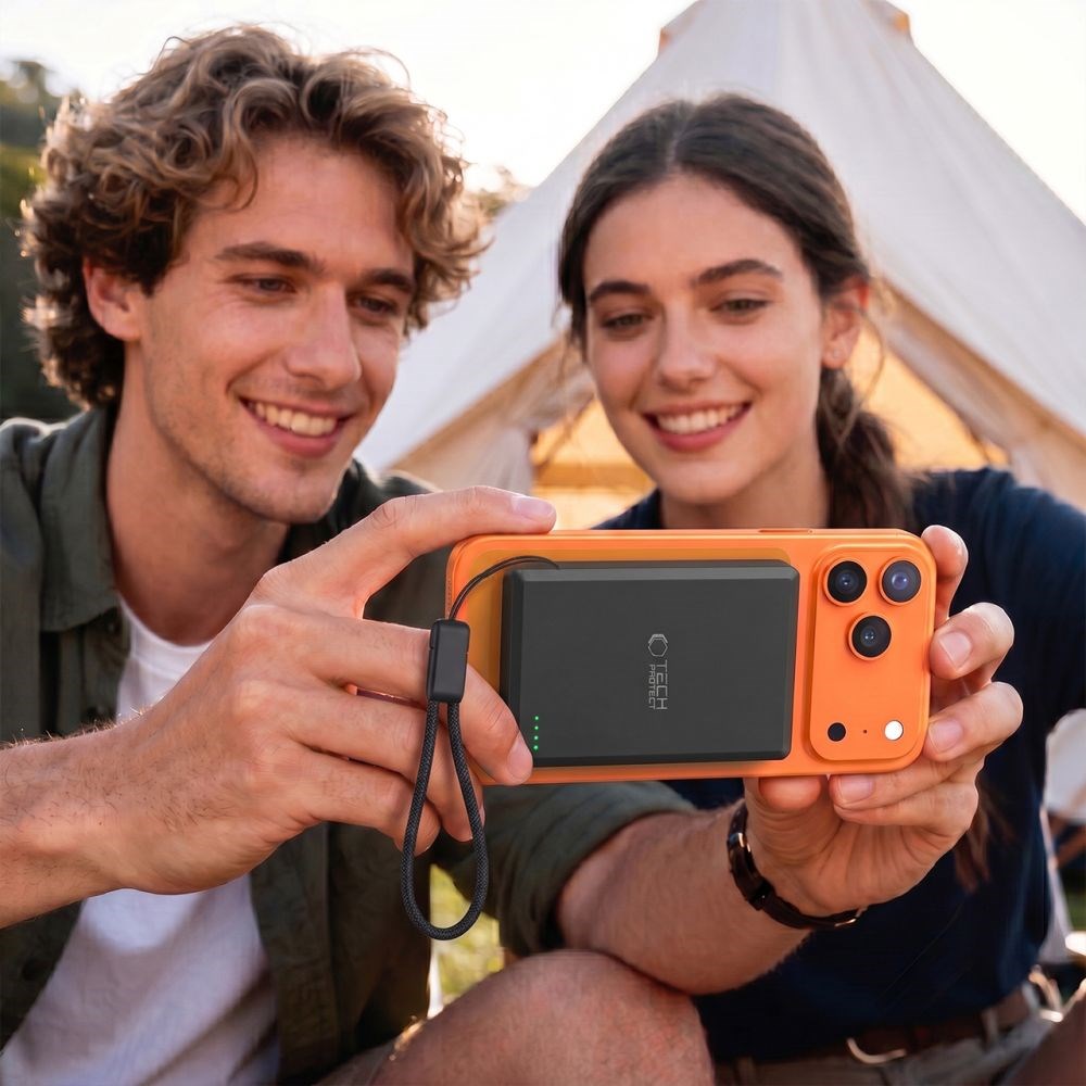 Tech-Protect PB40 LifeMag 25W PowerBank 10.000mAh - MagSafe / Qi2 Kompatibel - Sort