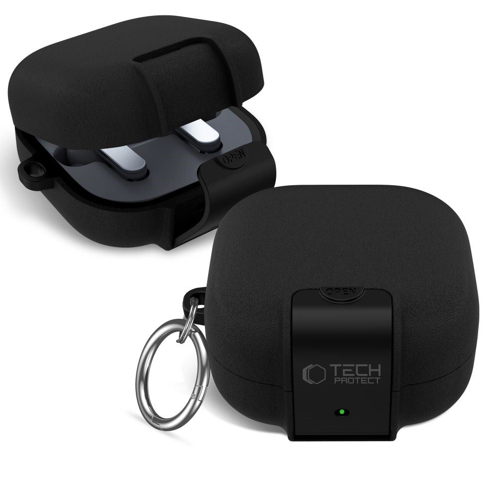 Samsung Galaxy Buds 4 / 4 Pro Tech-Protect Slim Hook Cover - Sort