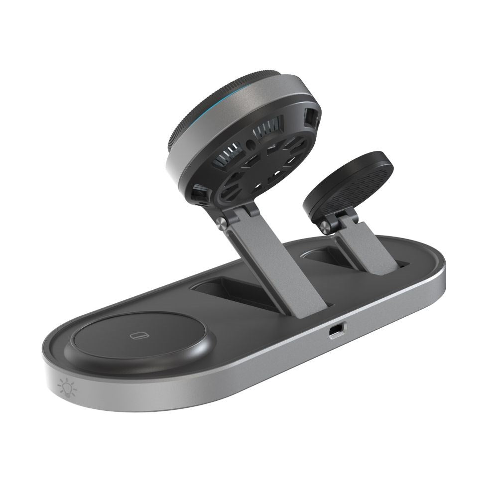 Tech-Protect A51 ARCTICBOOST 3-i-1 Trådløs Oplader 25W - MagSafe / Qi2 Kompatibel - Sort
