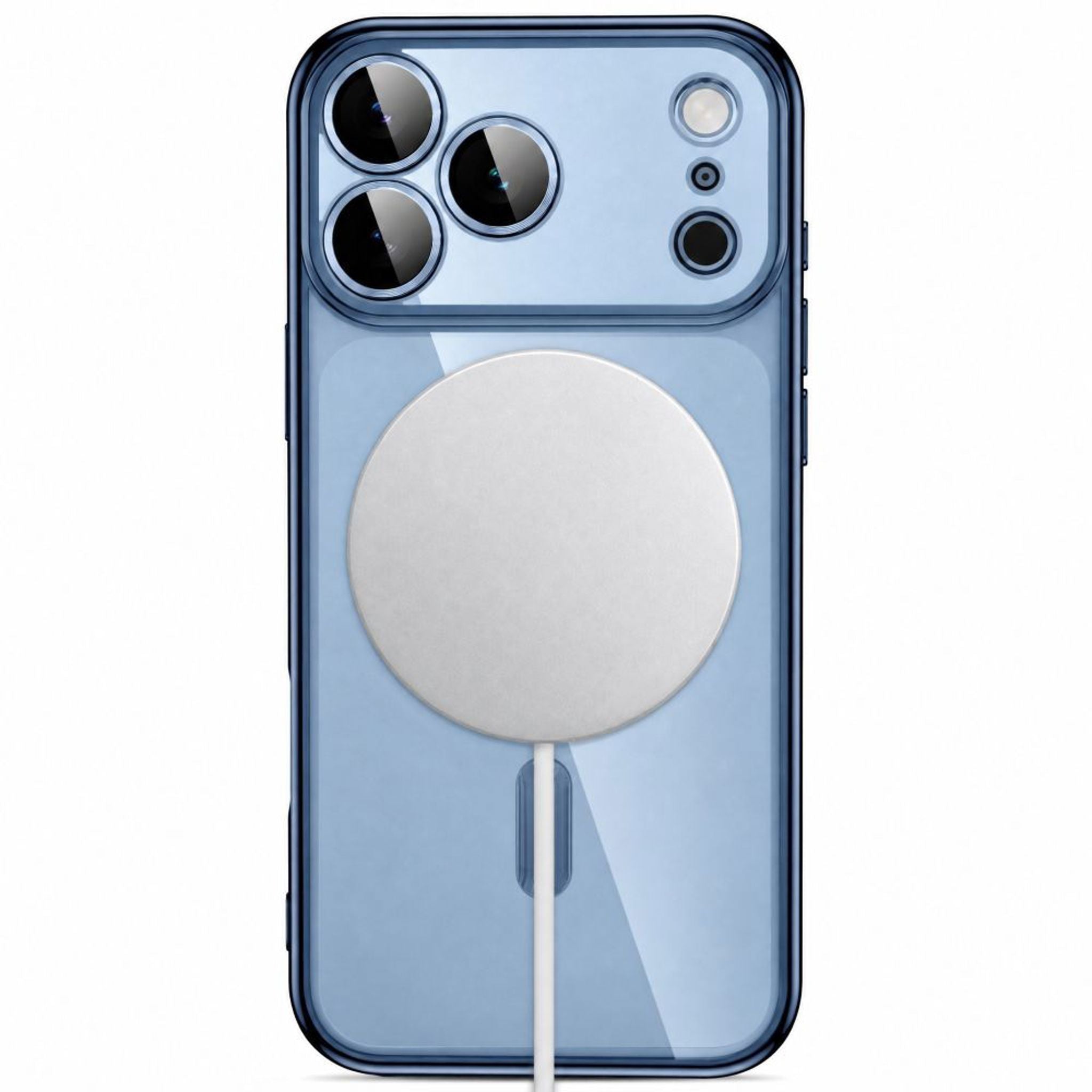iPhone 18 Pro / 17 Pro Tech-Protect MagFlex Cover - MagSafe Kompatibel - Blå / Gennemsigtig