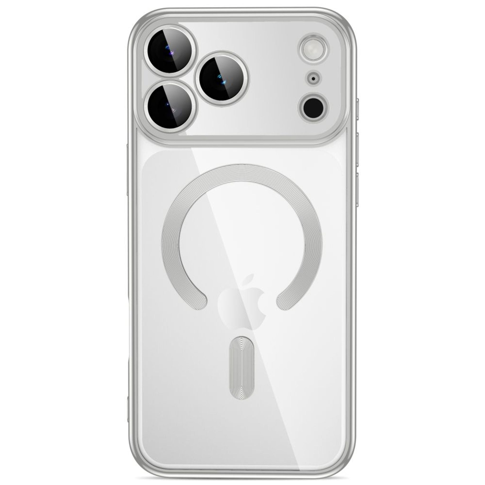 iPhone 18 Pro / 17 Pro Tech-Protect MagFlex Cover - MagSafe Kompatibel - Sølv / Gennemsigtig