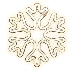 Forever Light LED Neon Juleskilt - Hvidt Lys m. Snefnug