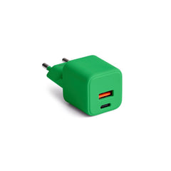 Colorum 30W Vægoplader m. 1x USB-A & 1x USB-C - Green