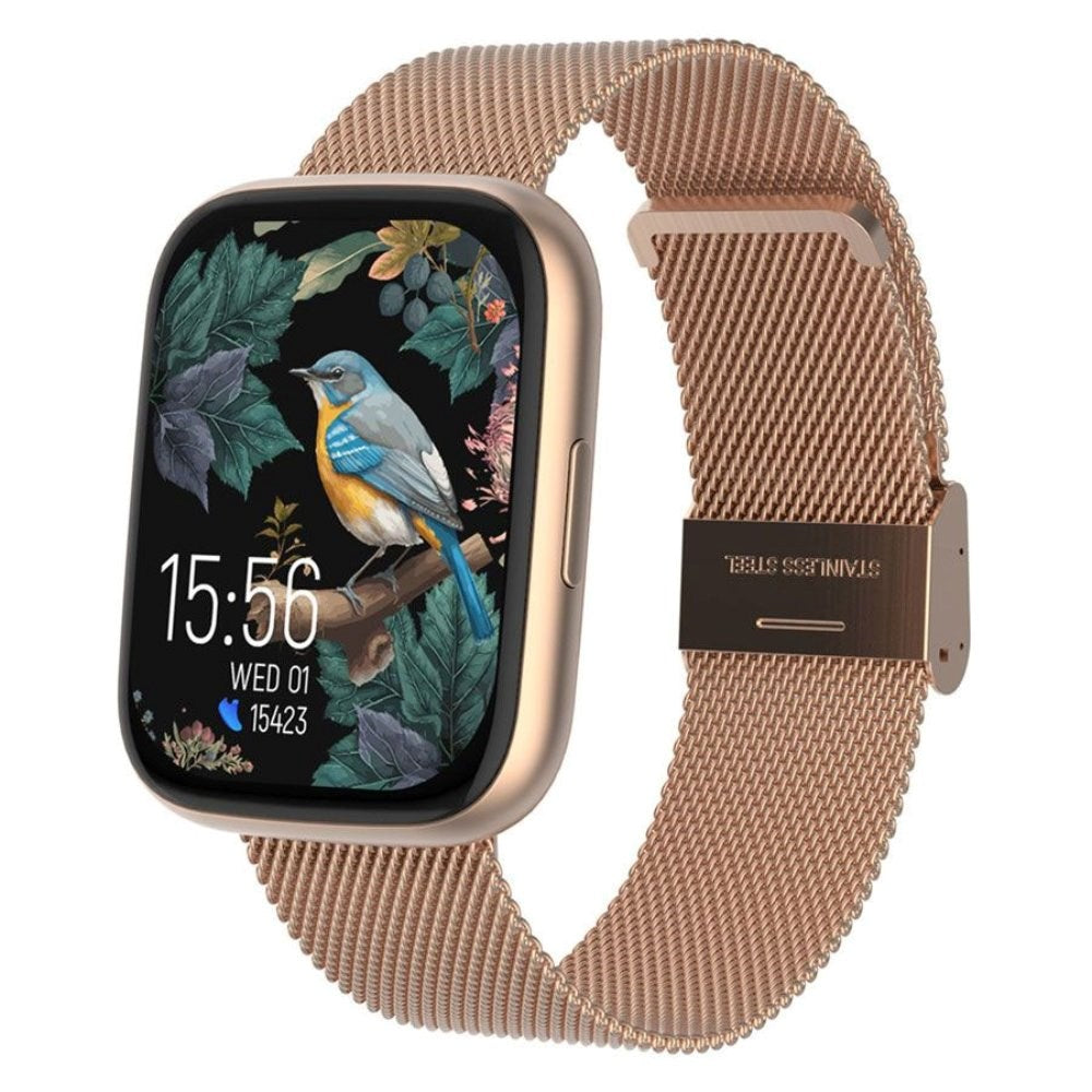 Forever ForeVigo 4 SW-330 Smartwatch m. Bluetooth & Sundhedstracker - Rose Gold