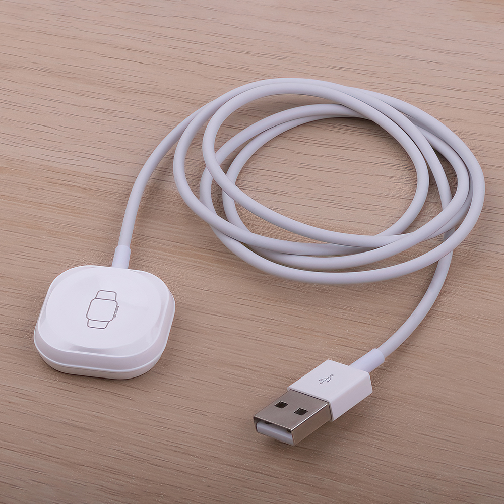 Forever MASM-100 3W Trådløs Oplader til Smartwatch - USB-A - MagSafe Kompatibel - Hvid