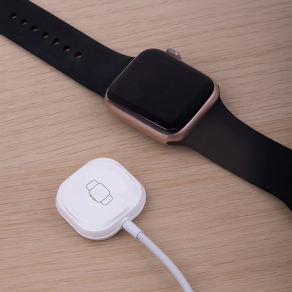 Forever MASM-100 3W Trådløs Oplader til Smartwatch - USB-A - MagSafe Kompatibel - Hvid