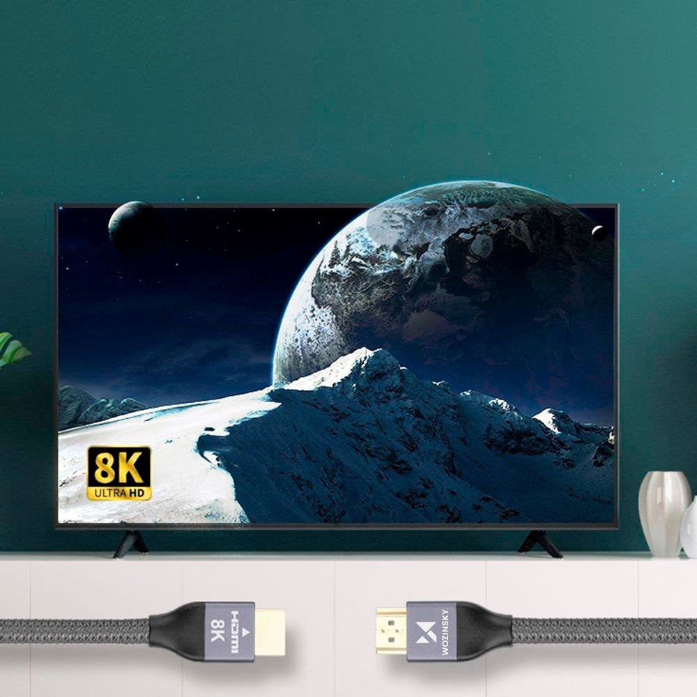 Wozinsky 2.1 8K HDMI Kabel - 1m - Sølv