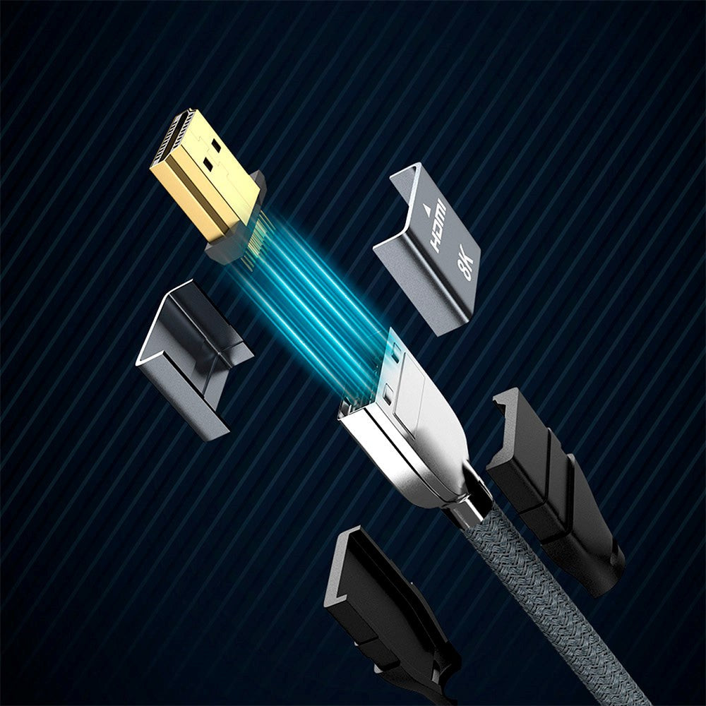 Wozinsky 2.1 8K HDMI Kabel - 1m - Sølv