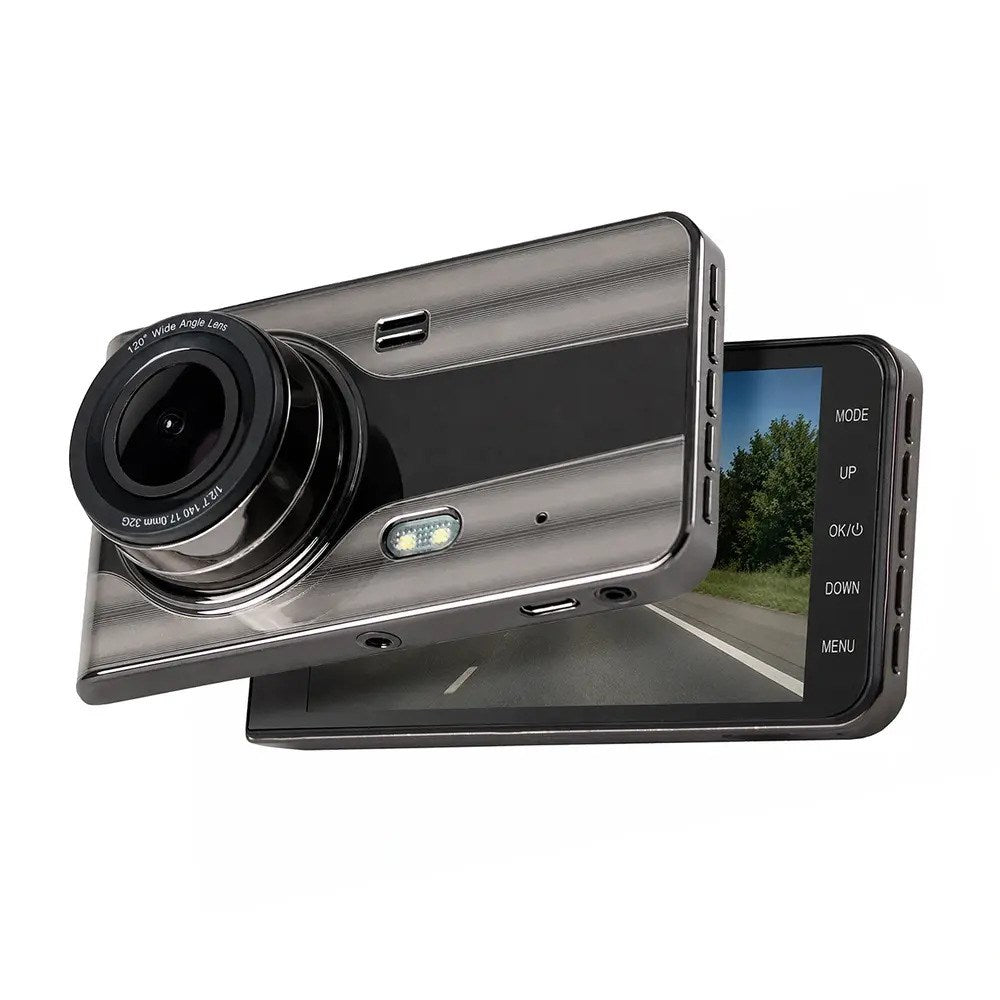 DVR979G Dashcam til Bil med Bakkamera Hurtel - Beige