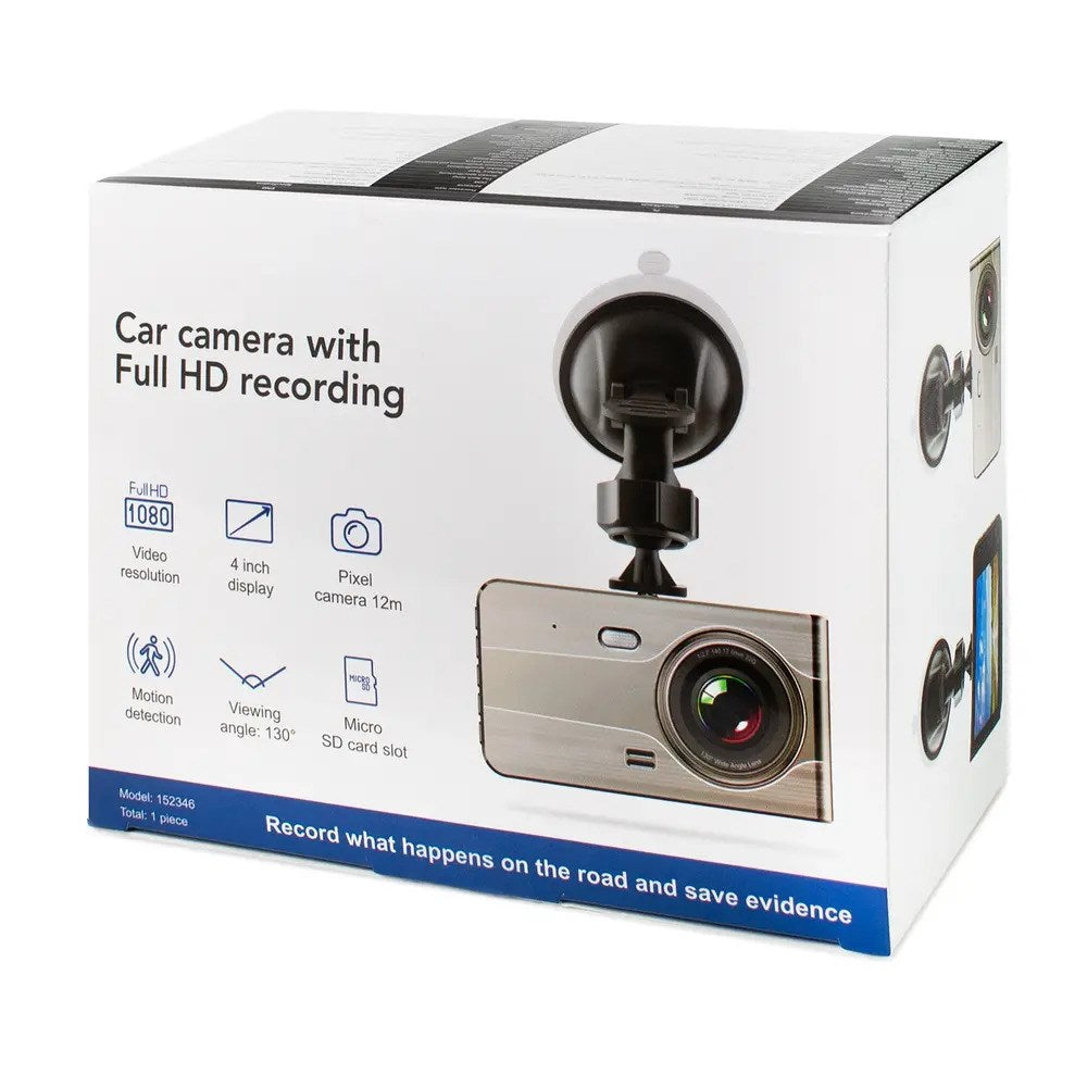 DVR979G Dashcam til Bil med Bakkamera Hurtel - Beige