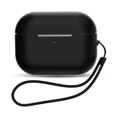 Hurtel Apple AirPods Pro (1. & 2. Gen.) Silikone Cover m. Håndledsrem - Sort