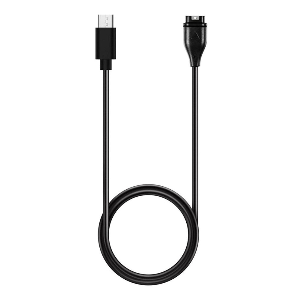 Hurtel Magnetisk USB-C Oplader til Garmin Smartwatch - Sort