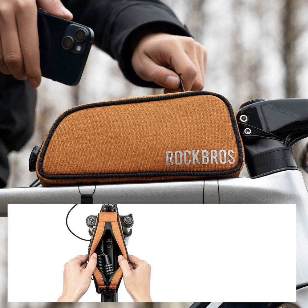Rockbros Cykeltaske til Cykelstel - 0.7L - Orange