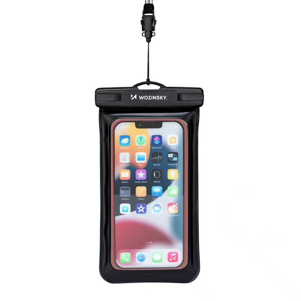 Wozinsky Universal Vandtæt Mobil Cover m. Løbearmbånd - Sort