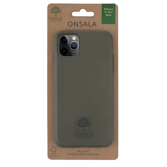 iPhone 11 Pro Max Onsala Eco Cover - Nedbrydeligt Bagside Cover - Grøn
