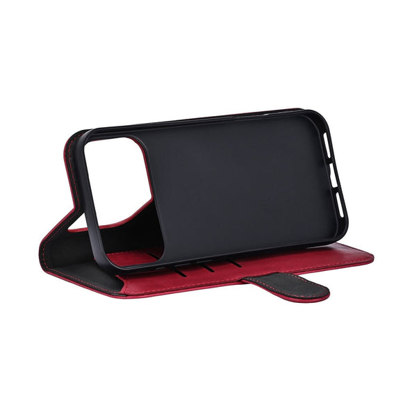 iPhone 17 Pro Max GEAR Kunstlæder Flip Cover - MagSafe Kompatibel - Rød
