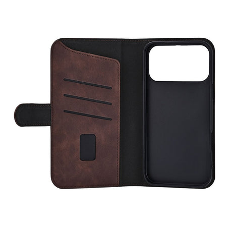 iPhone 17 Pro Max GEAR Kunstlæder Flip Cover - MagSafe Kompatibel - Brun