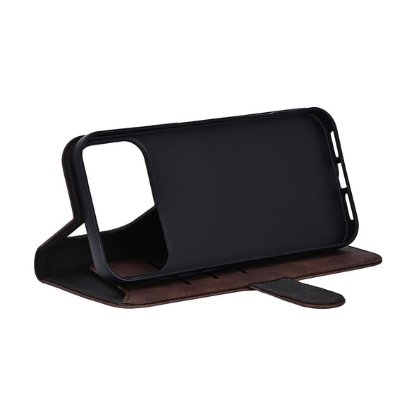 iPhone 17 Pro Max GEAR Kunstlæder Flip Cover - MagSafe Kompatibel - Brun