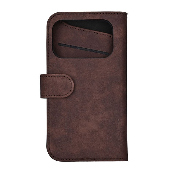 iPhone 17 Pro GEAR Kunstlæder Flip Cover - MagSafe Kompatibel - Brun