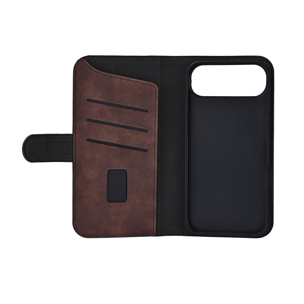 iPhone Air GEAR Kunstlæder Flip Cover - MagSafe Kompatibel - Brun