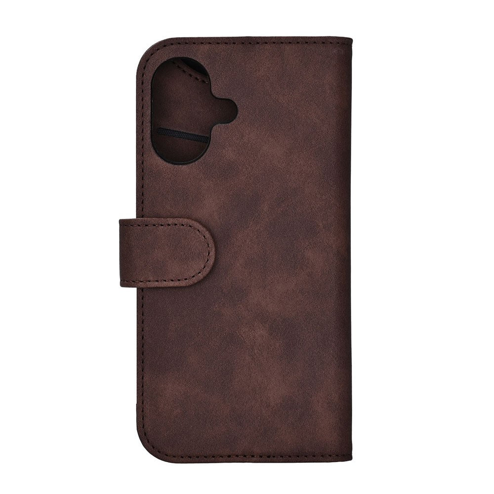 iPhone 17 GEAR Kunstlæder Flip Cover - MagSafe Kompatibel - Brun