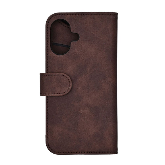 iPhone 17 GEAR Kunstlæder Flip Cover - MagSafe Kompatibel - Brun