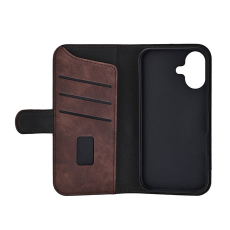 iPhone 17 GEAR Kunstlæder Flip Cover - MagSafe Kompatibel - Brun