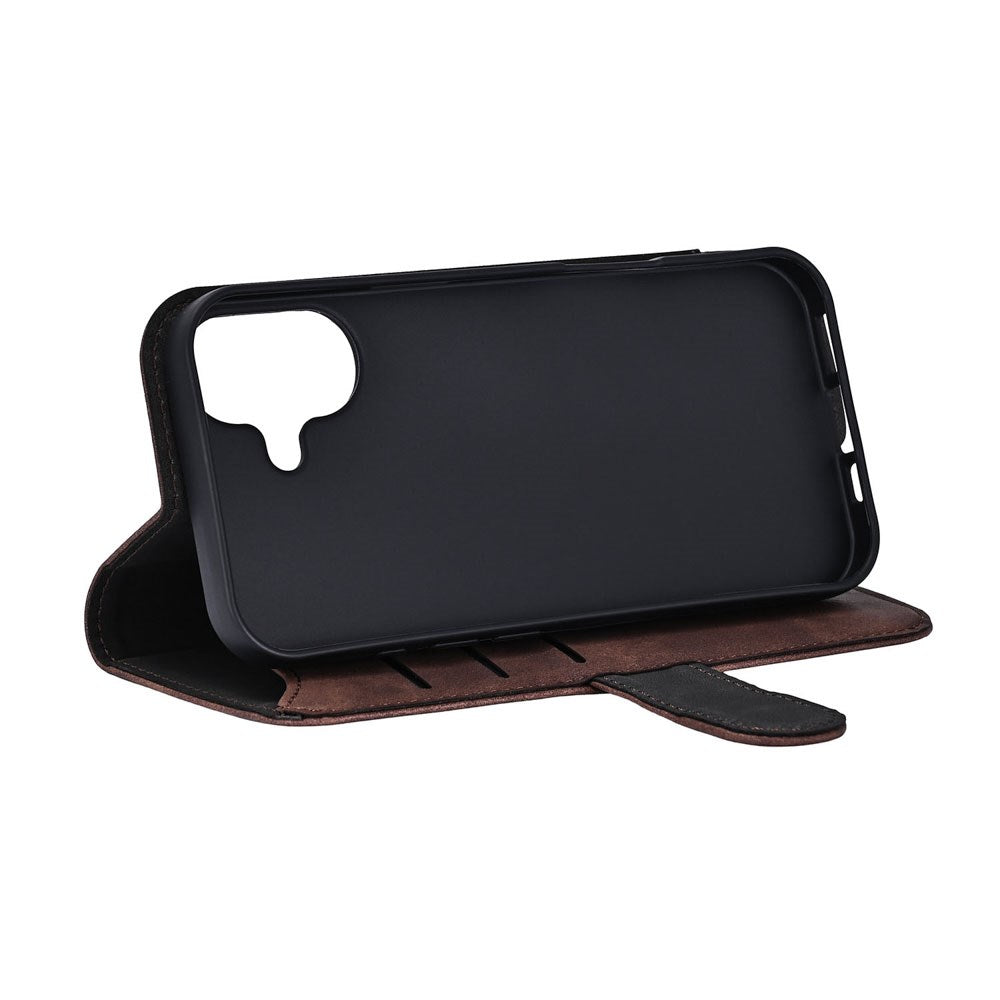 iPhone 17 GEAR Kunstlæder Flip Cover - MagSafe Kompatibel - Brun