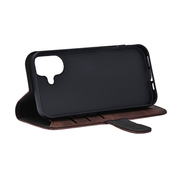 iPhone 17 GEAR Kunstlæder Flip Cover - MagSafe Kompatibel - Brun