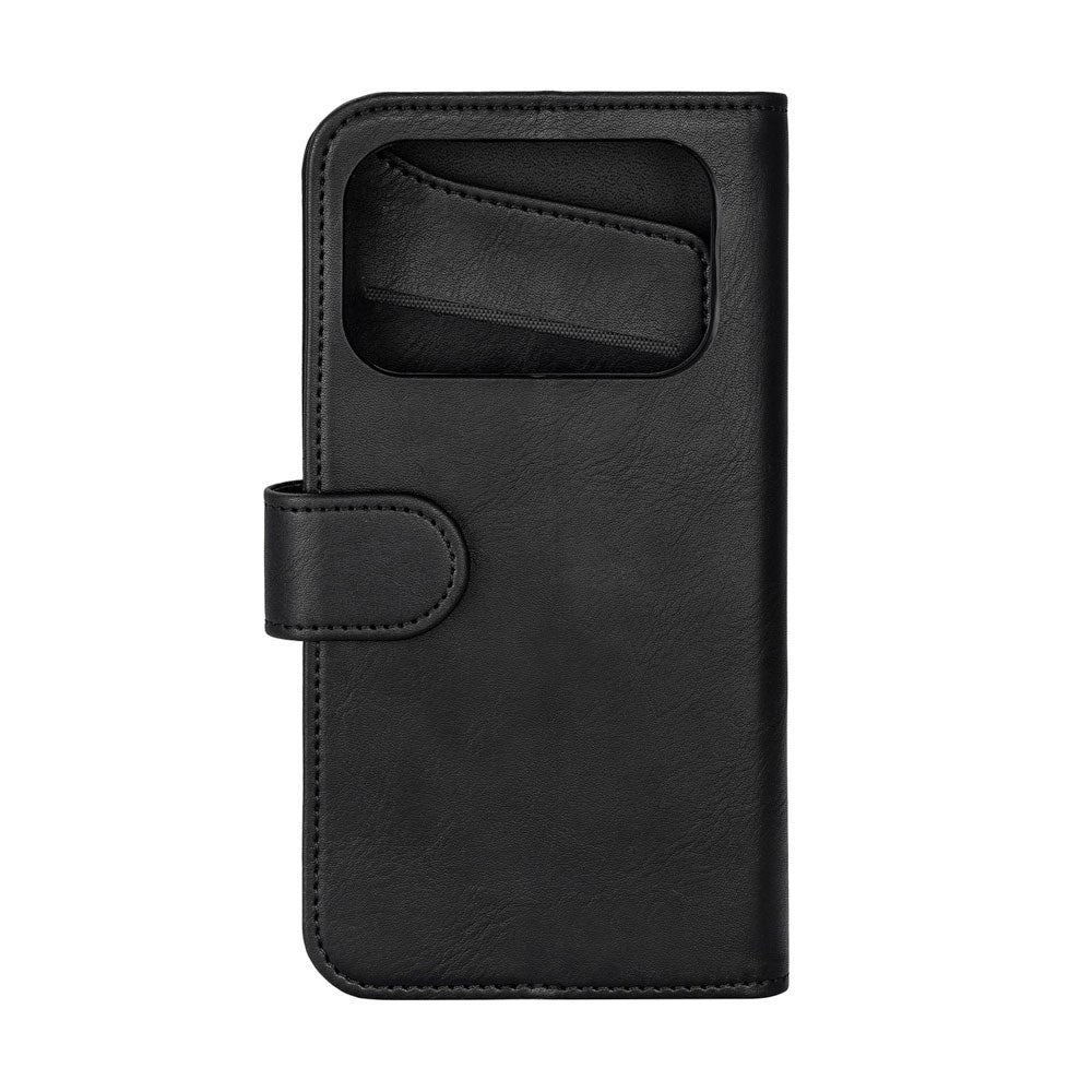 iPhone 17 Pro GEAR Kunstlæder Flip Cover - MagSafe Kompatibel - Sort