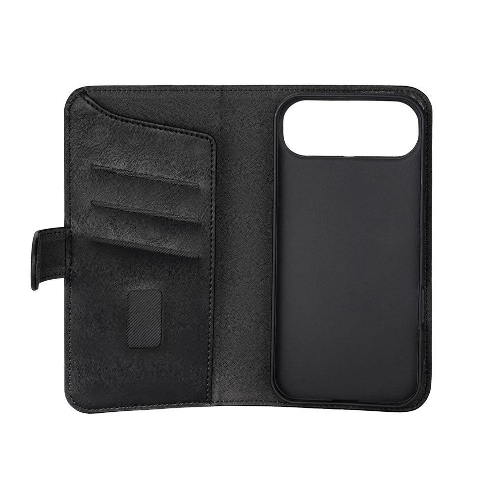 iPhone Air GEAR Kunstlæder Flip Cover - MagSafe Kompatibel - Sort