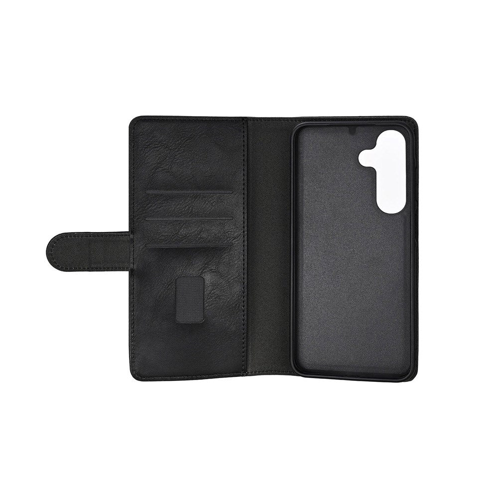 Samsung Galaxy S25+ (Plus) GEAR 2-in-1 Wallet Kunstlæder Cover m. Kortholder - Sort