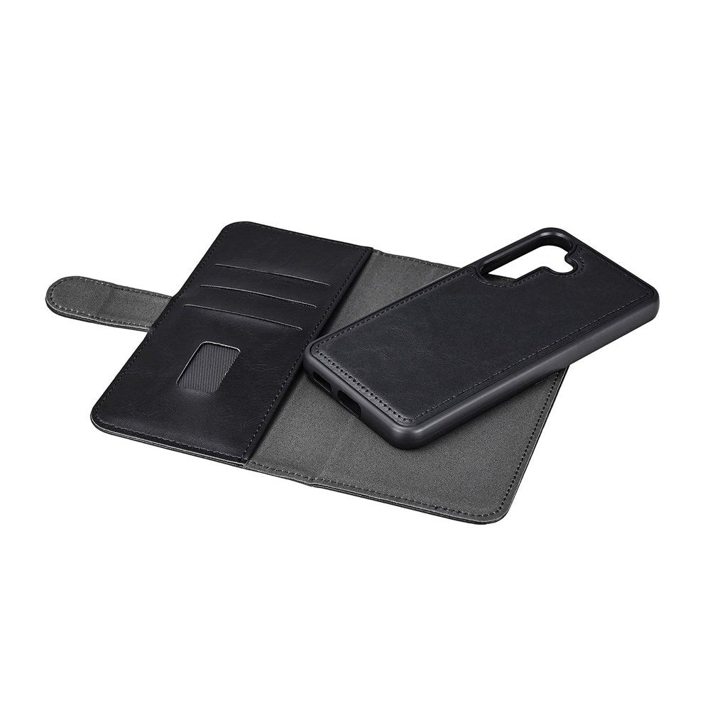 Samsung Galaxy S25+ (Plus) GEAR 2-in-1 Wallet Kunstlæder Cover m. Kortholder - Sort