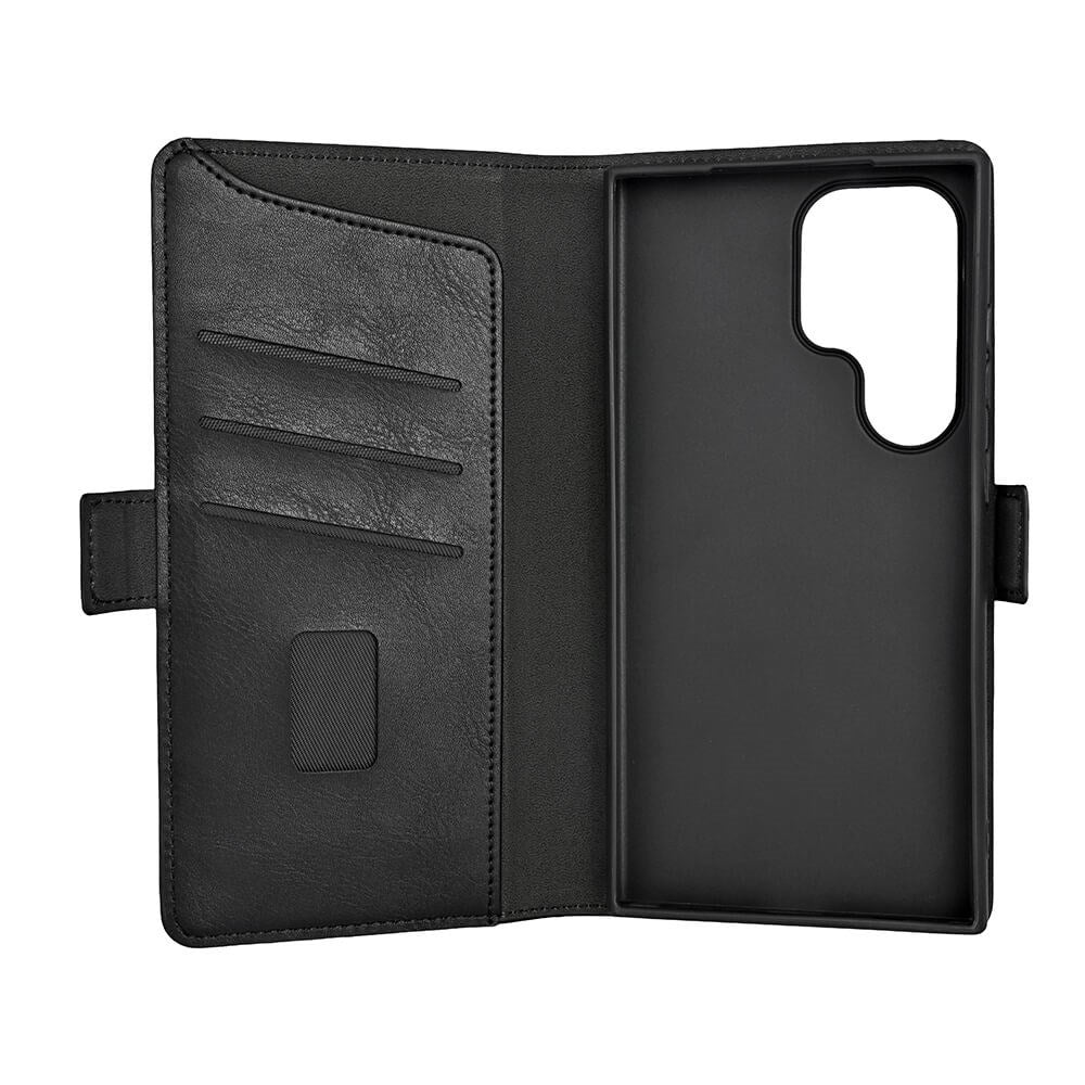 GEAR Samsung Galaxy S24 Ultra Læder Cover m. Pung - Sort