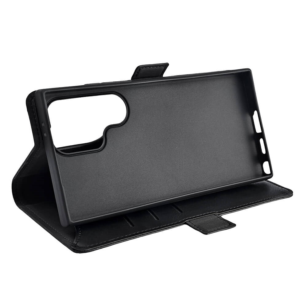 GEAR Samsung Galaxy S24 Ultra Læder Cover m. Pung - Sort