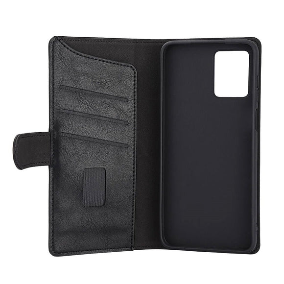 Motorola Moto G53 GEAR Kunstlæder Flipcover m. Kortholder & Ståfunktion - Sort