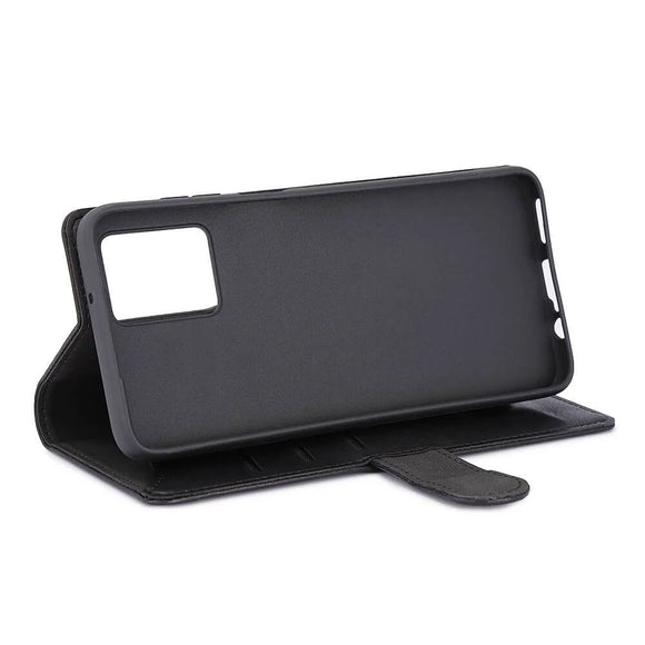 Motorola Moto G53 GEAR Kunstlæder Flipcover m. Kortholder & Ståfunktion - Sort