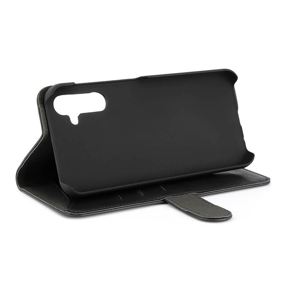 Samsung A14 / A14 (5G) Gear Wallet - Læder Cover m. Pung - Sort