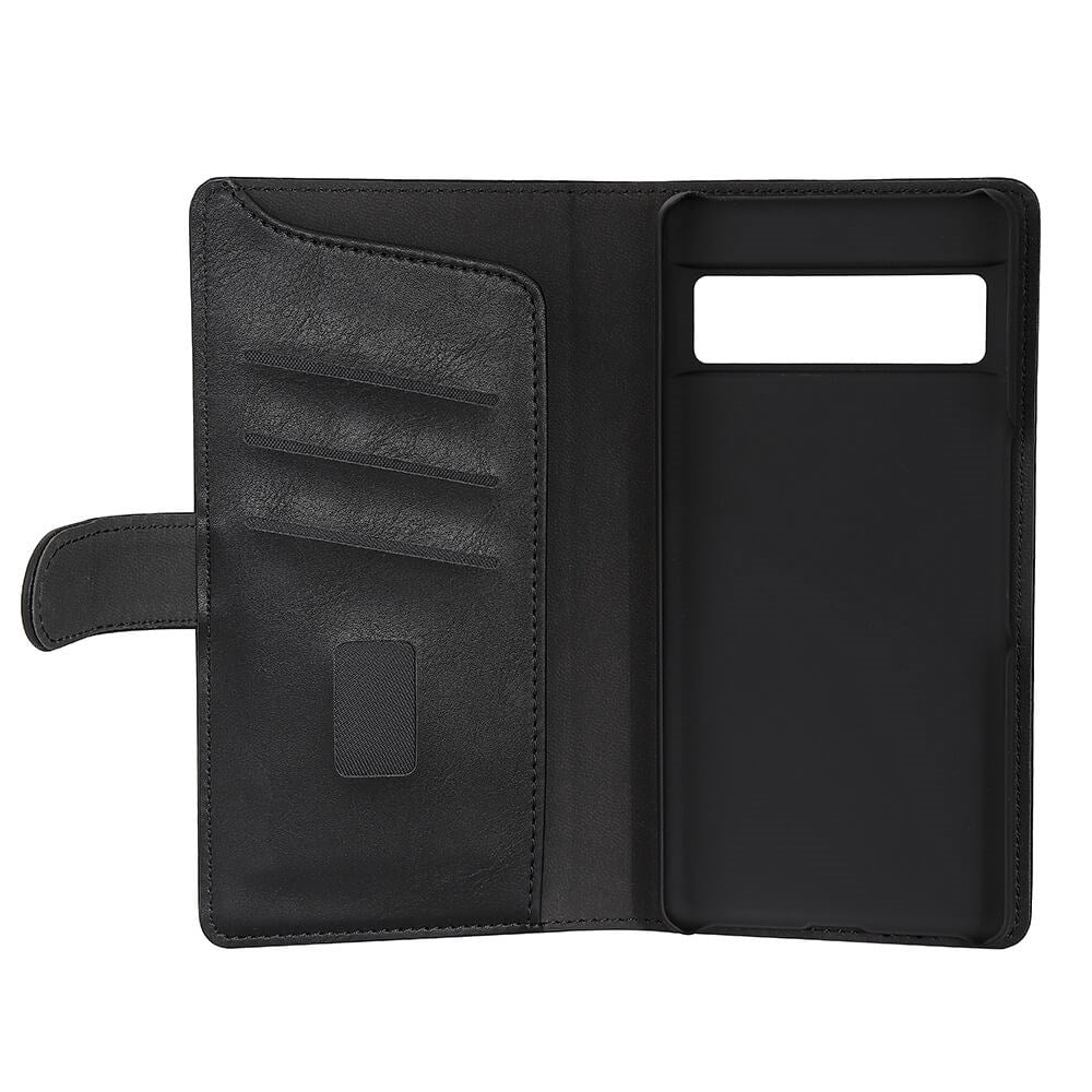 Google Pixel 7 Pro Gear Wallet - Læder Cover m. Pung - Sort