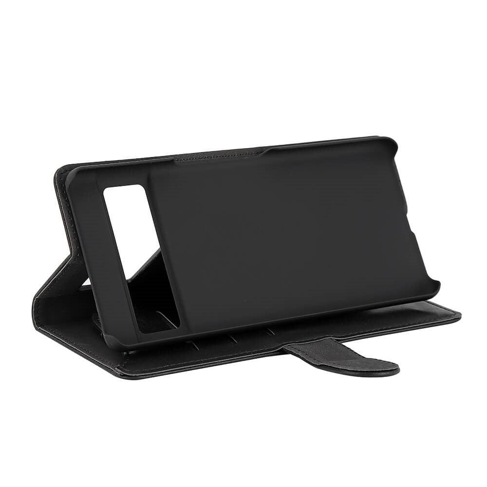 Google Pixel 7 Pro Gear Wallet - Læder Cover m. Pung - Sort